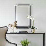 Uttermost Amherst Matte Black Mirror