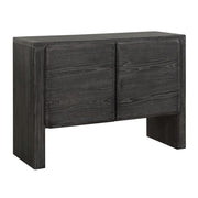 Uttermost Bierk Rich Dark Elm Wood Modern 2 Door Cabinet