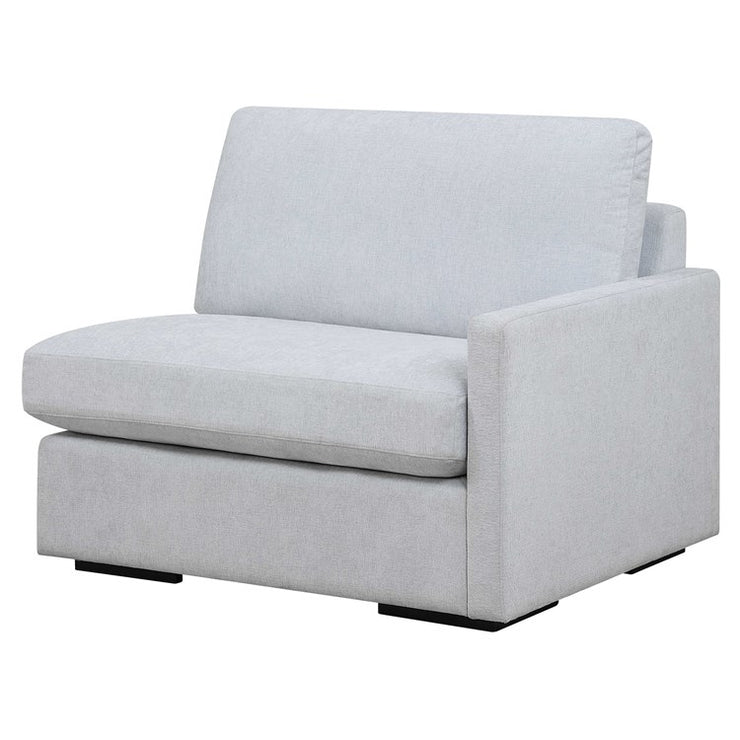 Uttermost Refuge Modular Right Arm Facing Piece ~ Cloud Blue Performance Fabric