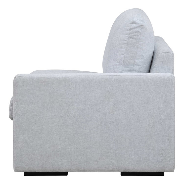 Uttermost Refuge Modular Right Arm Facing Piece ~ Cloud Blue Performance Fabric