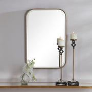 Uttermost Malay Antique Gold Leaf Iron Mirror