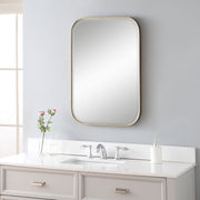 Uttermost Malay Antique Gold Leaf Iron Mirror