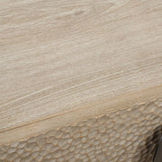 Uttermost Lunar Natural Oak And Solid Black Iron Side Table