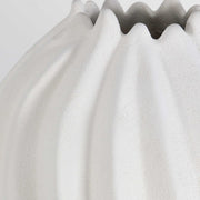 Uttermost Merrit Matte White Textured Ceramic Floor Vase