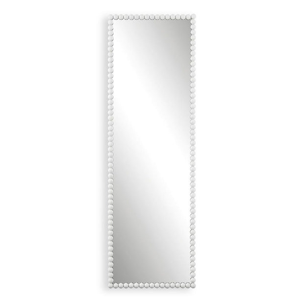 Uttermost Serna Matte White Beaded Tall Mirror