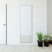 Uttermost Serna Matte White Beaded Tall Mirror