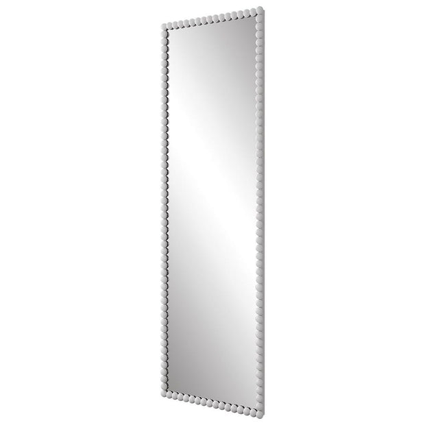 Uttermost Serna Matte White Beaded Tall Mirror