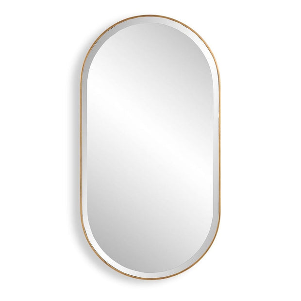 Uttermost Lago Iron Antique Golden Bronze Oval Mirror