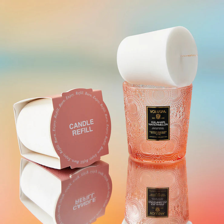 Voluspa Kalahari Watermelon Classic Candle And Refill~9oz