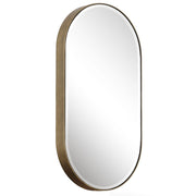 Uttermost Lago Iron Antique Golden Bronze Oval Mirror