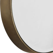 Uttermost Lago Iron Antique Golden Bronze Oval Mirror