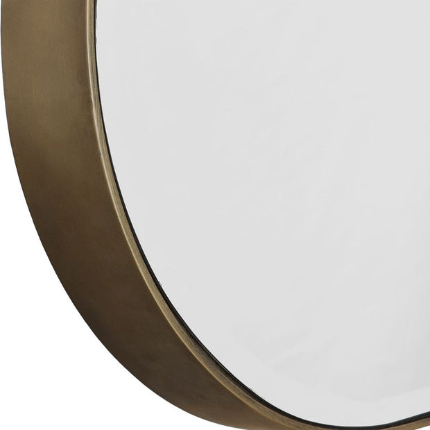Uttermost Lago Iron Antique Golden Bronze Oval Mirror