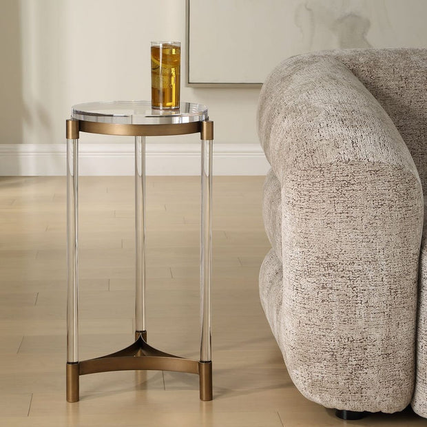 Uttermost Pereira Bronze Finish Accent Table
