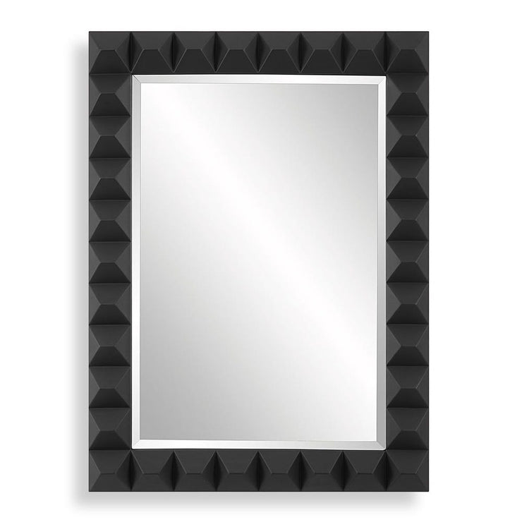 Uttermost Studded Sleek Black Pattern Mirror