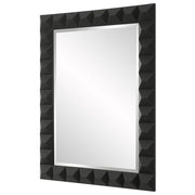 Uttermost Studded Sleek Black Pattern Mirror