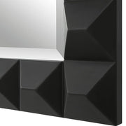 Uttermost Studded Sleek Black Pattern Mirror