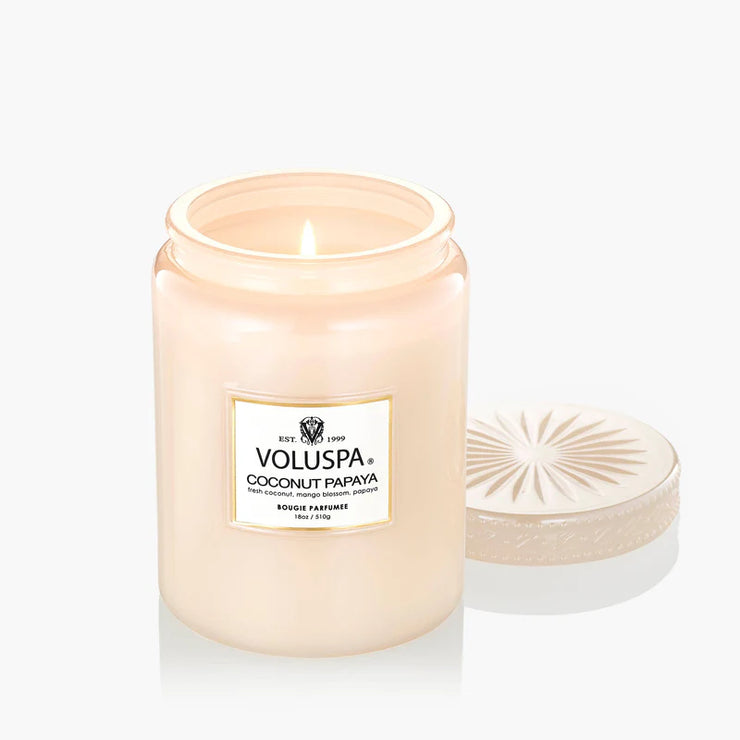 Voluspa Coconut Payaya Large Candle ~ 18oz