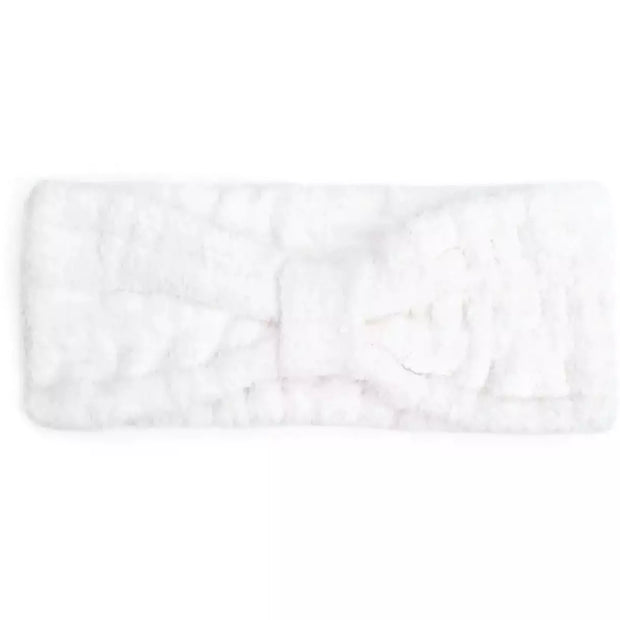 Kashwere Ultra Plush White Headwrap