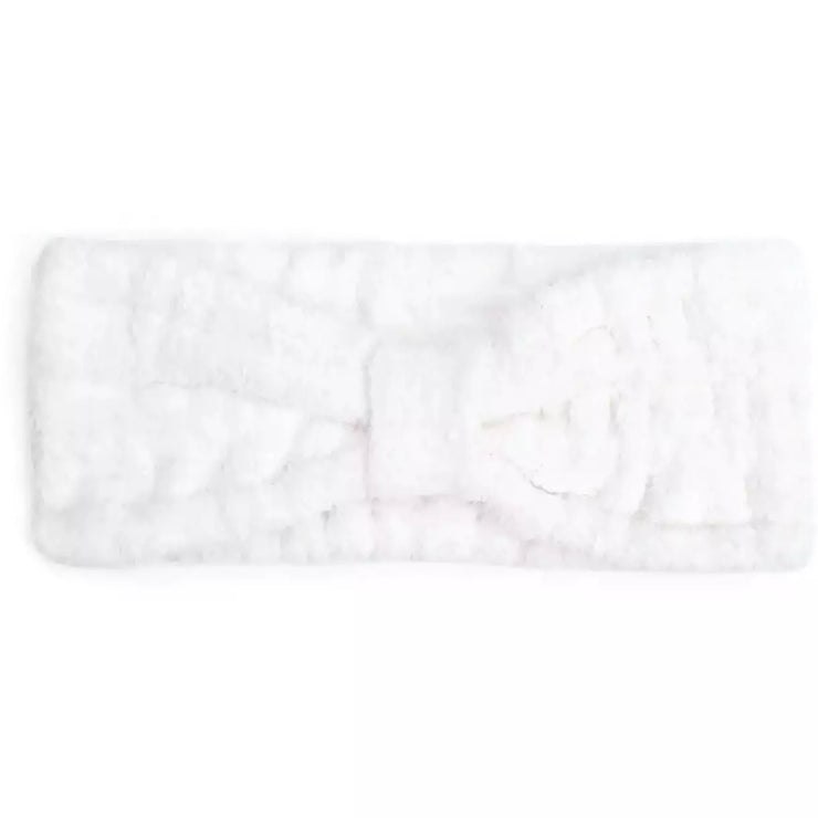 Kashwere Ultra Plush White Headwrap