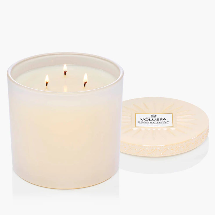 Voluspa Coconut Payaya 3 Wick Grande Maison Candle ~36oz
