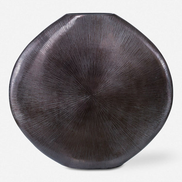Uttermost Gretchen Black Contemporary Textured Vase