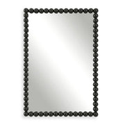 Uttermost Serna Beaded Satin Black Vanity Mirror