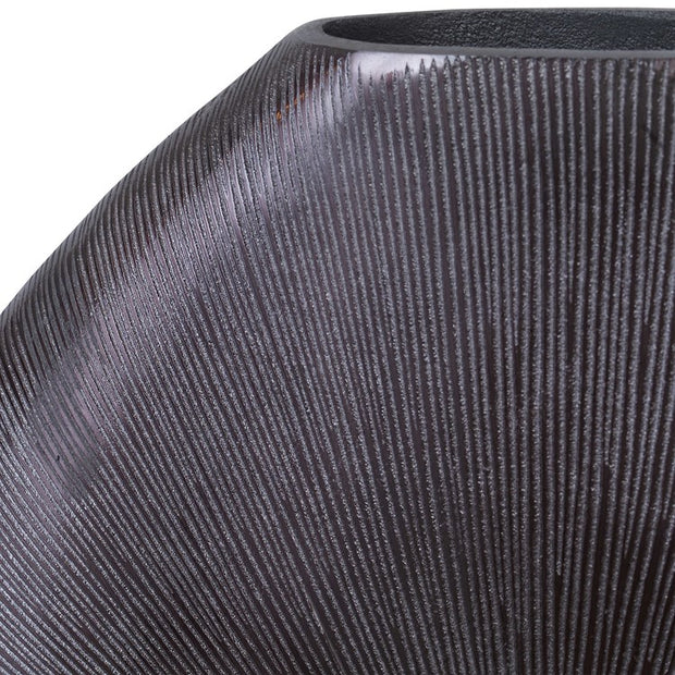 Uttermost Gretchen Black Contemporary Textured Vase