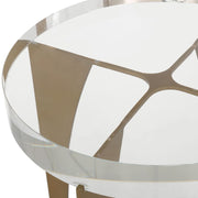 Uttermost Kolkata Crystal Tabletop Accent Table