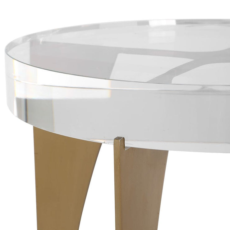 Uttermost Kolkata Crystal Tabletop Accent Table