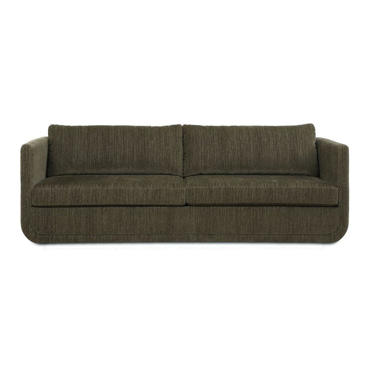 Uttermost Abound Herb Green Textured Chenille Sofa