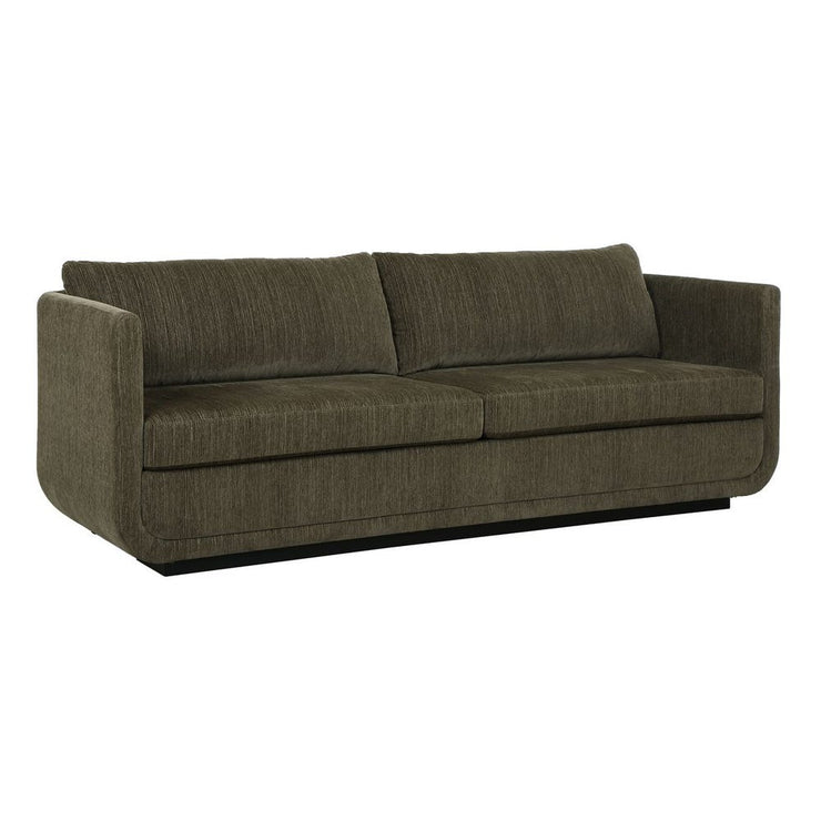 Uttermost Abound Herb Green Textured Chenille Sofa