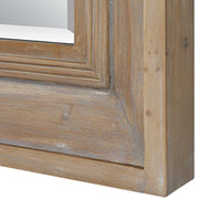 Uttermost Missoula Solid Light Gray Wash Wood Mirror
