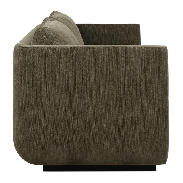 Uttermost Abound Herb Green Textured Chenille Sofa