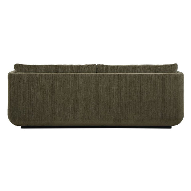 Uttermost Abound Herb Green Textured Chenille Sofa