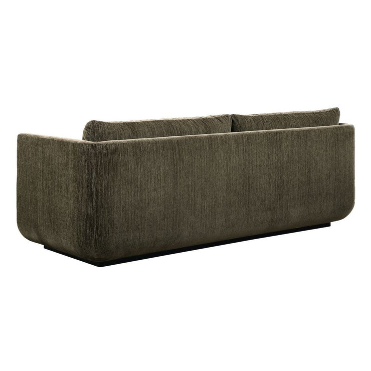 Uttermost Abound Herb Green Textured Chenille Sofa