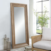 Uttermost Missoula Solid Light Gray Wash Wood Mirror