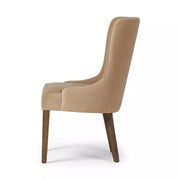Four Hands Edward Dining Chair ~ Velvety Taupe Upholstered Fabric