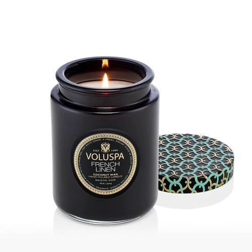 Voluspa French Linen Large Jar Candle ~18oz
