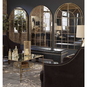 Uttermost Grantola Warm Antique Gold Leaf Arch Mirror