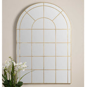 Uttermost Grantola Warm Antique Gold Leaf Arch Mirror