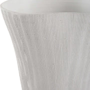 Uttermost Floreana White Textured Ceramic Tall Vase