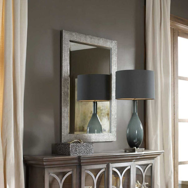 Uttermost Tarek Silver With Light Gray Glaze Mirror