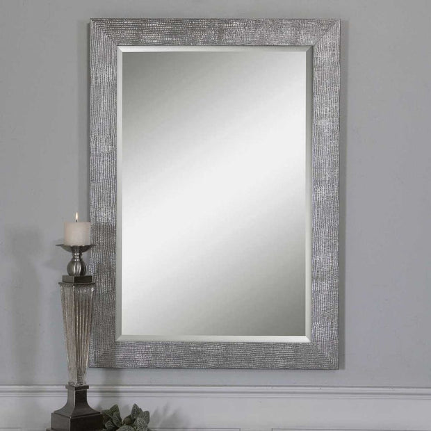 Uttermost Tarek Silver With Light Gray Glaze Mirror