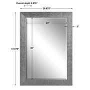 Uttermost Tarek Silver With Light Gray Glaze Mirror