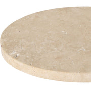 Uttermost Feranno Travertine And Brass Accent Table