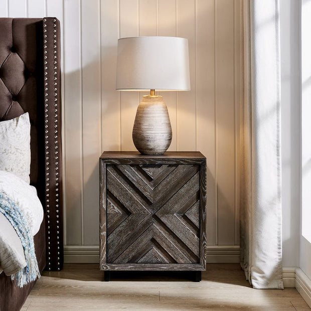 Uttermost Barrett Dark Chocolate Oak Cabinet