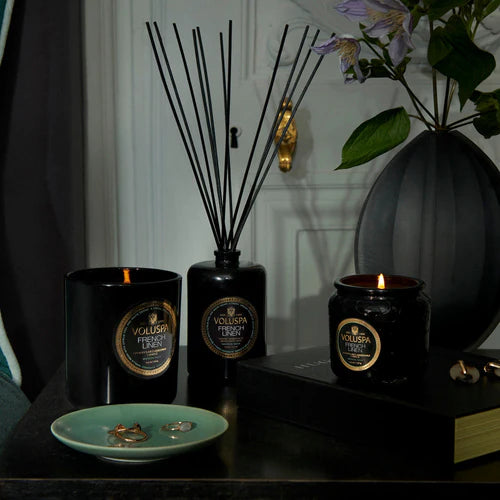 Voluspa French Linen Petite Jar Candle ~ 4.5oz