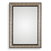 Uttermost Shefford Two- Toned Antiqued Metallic Silver And Bronze Mirror