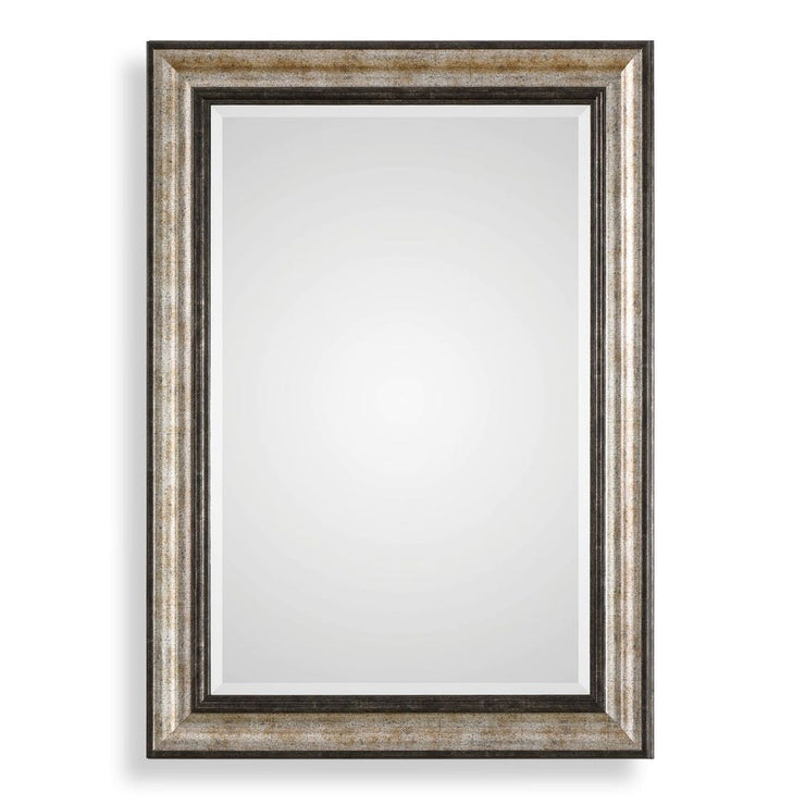 Uttermost Shefford Two- Toned Antiqued Metallic Silver And Bronze Mirror