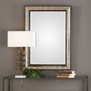 Uttermost Shefford Two- Toned Antiqued Metallic Silver And Bronze Mirror
